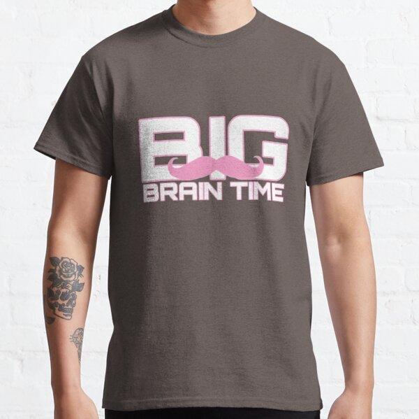 BIG BRAIN TIME | Markiplier Pink moustache Classic T-Shirt RB1107 product Offical markiplier Merch