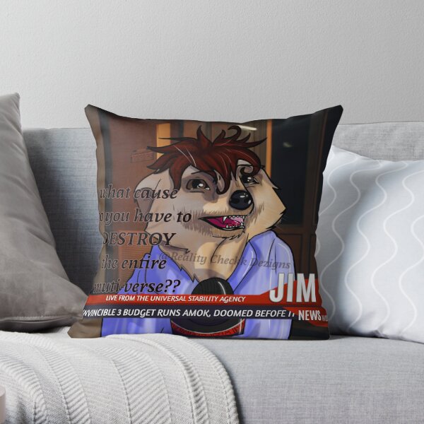 Markiplier Ego "The Jims" as a meerkat  Throw Pillow RB1107 product Offical markiplier Merch