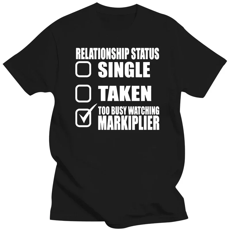 Markiplier T-shirt - Markiplier is too busy looking at Markiplier Black men's T-shirt