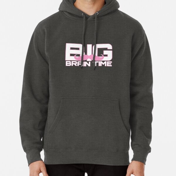 BIG BRAIN TIME | Markiplier Pink moustache Pullover Hoodie