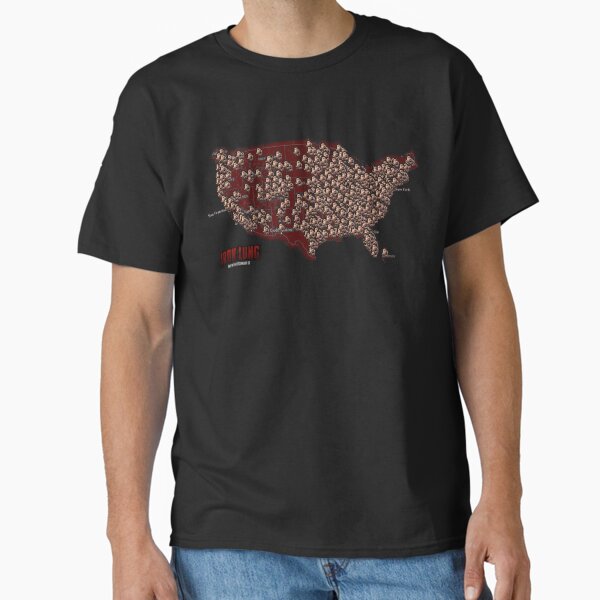 Markiplier Iron Lung Movie Theater Map: Thousands of Theaters and Counting! Classic T-Shirt